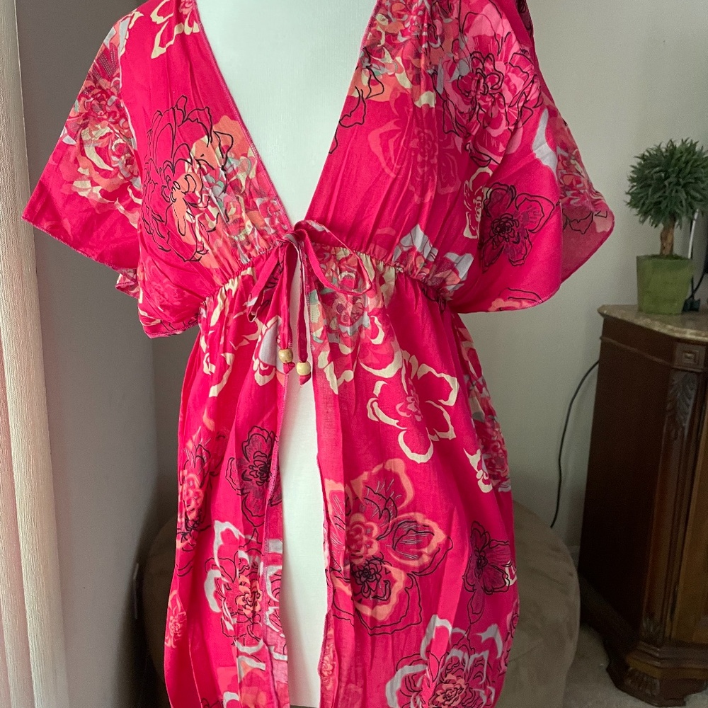 NWT coco cabana cotton coverup one size